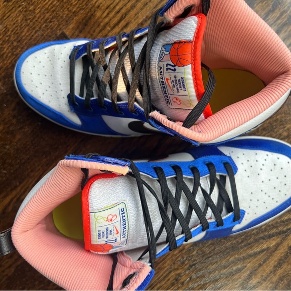 Nike Dunk High Blue Satin *like new* - Picture 9 of 9